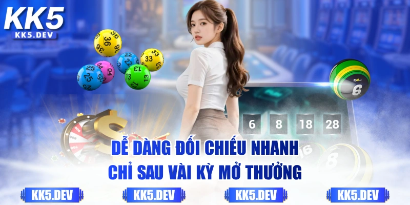 Dễ dàng đối chiếu nhanh chỉ sau vài kỳ mở thưởng