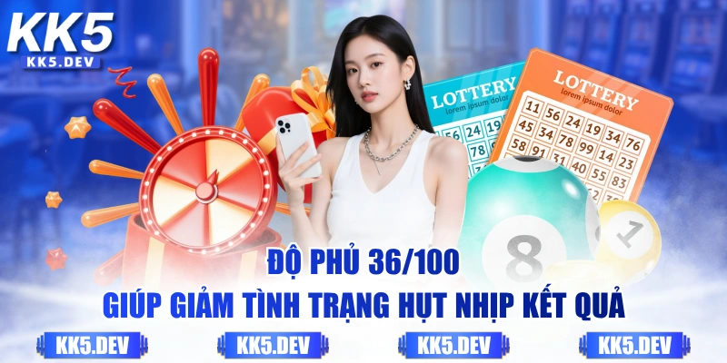 Độ phủ 36/100 giúp giảm tình trạng hụt nhịp kết quả